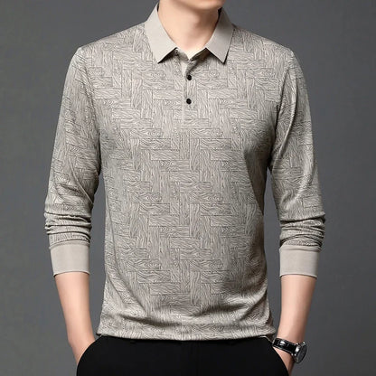 Wood Print Polo