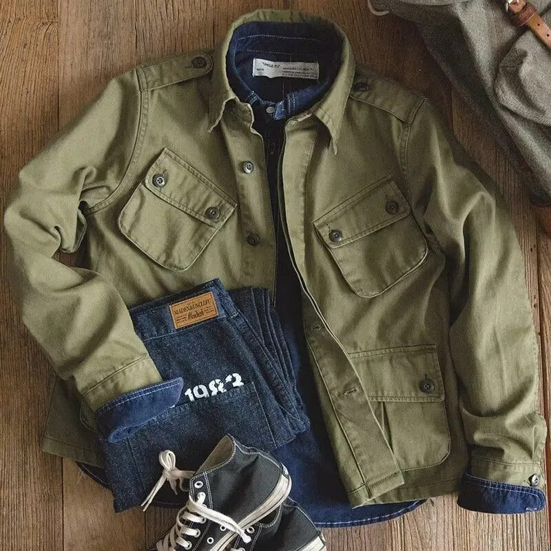 Retro Multi-Pocket Jacket