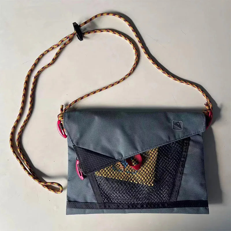 Mesh Pocket Crossbody Bag