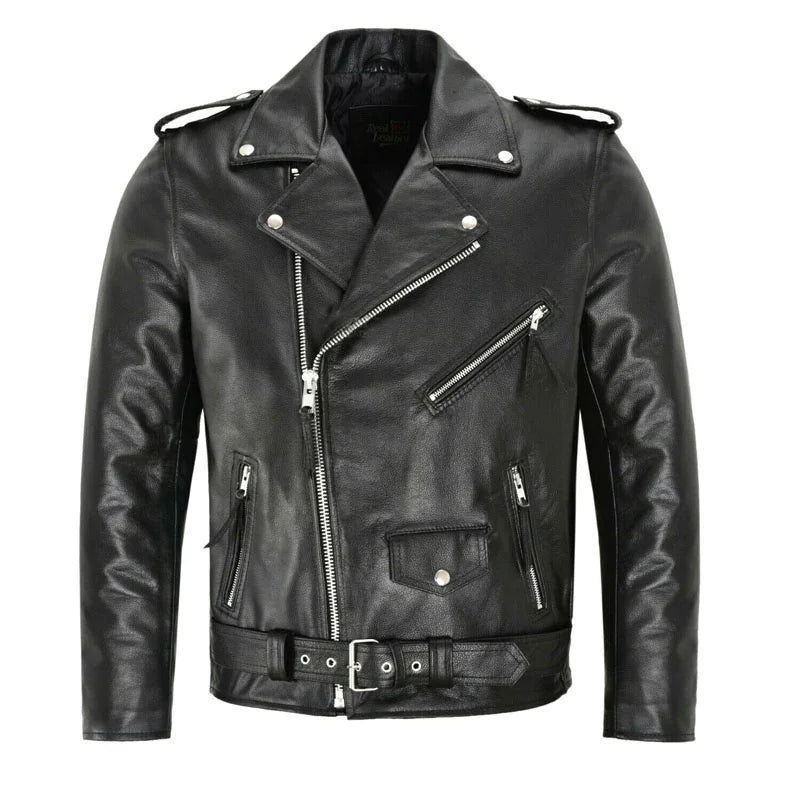Belted Biker Jacket