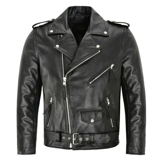 Belted Biker Jacket