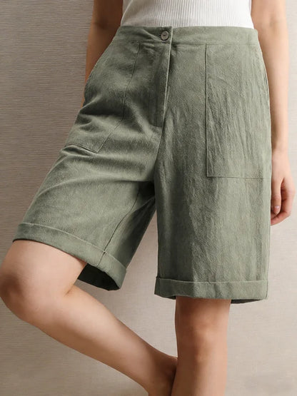 Linen Bermuda Shorts