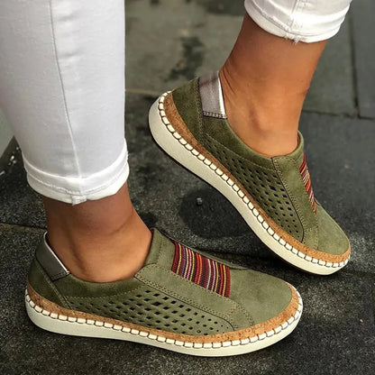Perforated Slip-On Sneakers
