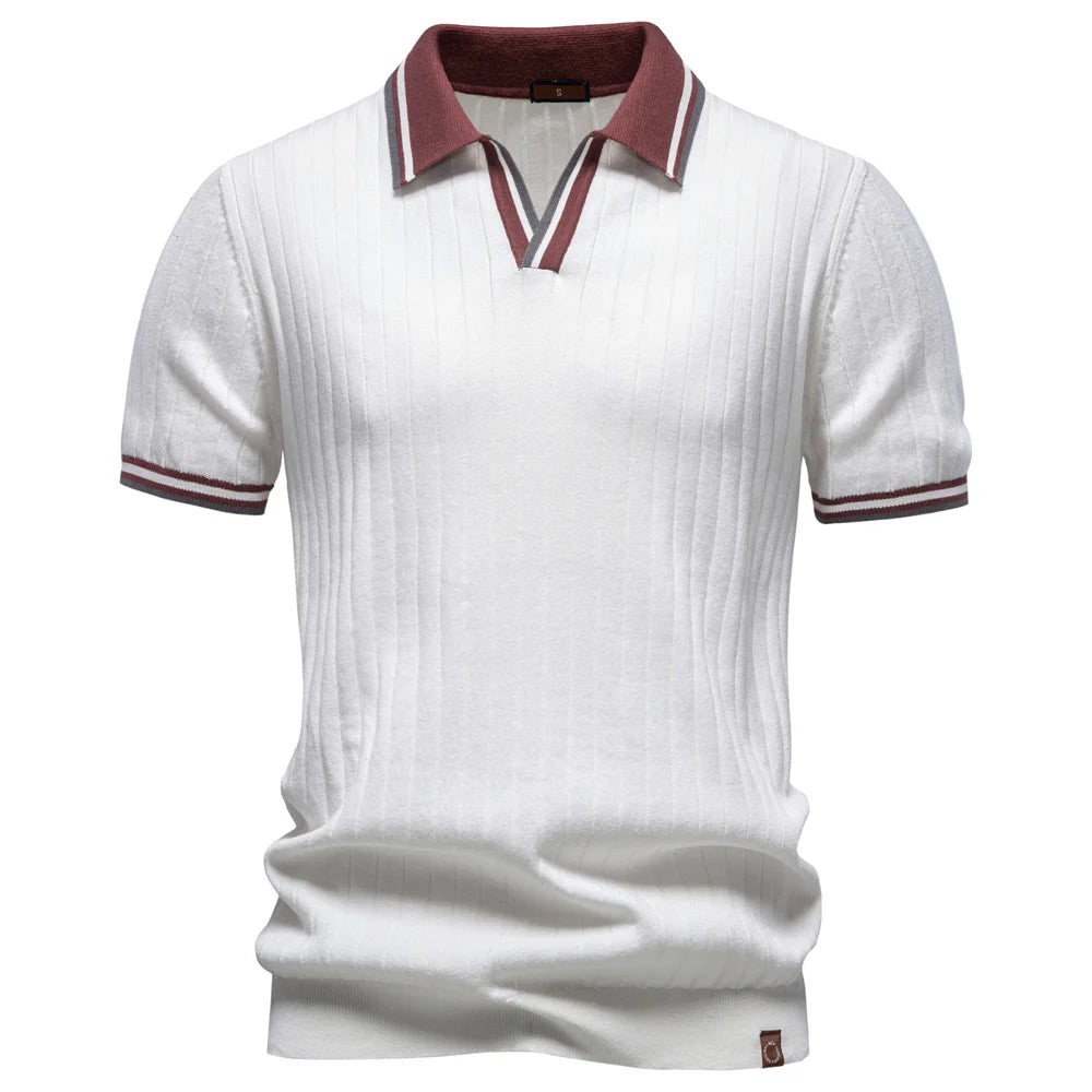 Cotton Ribbed Polo