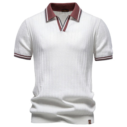 Cotton Ribbed Polo