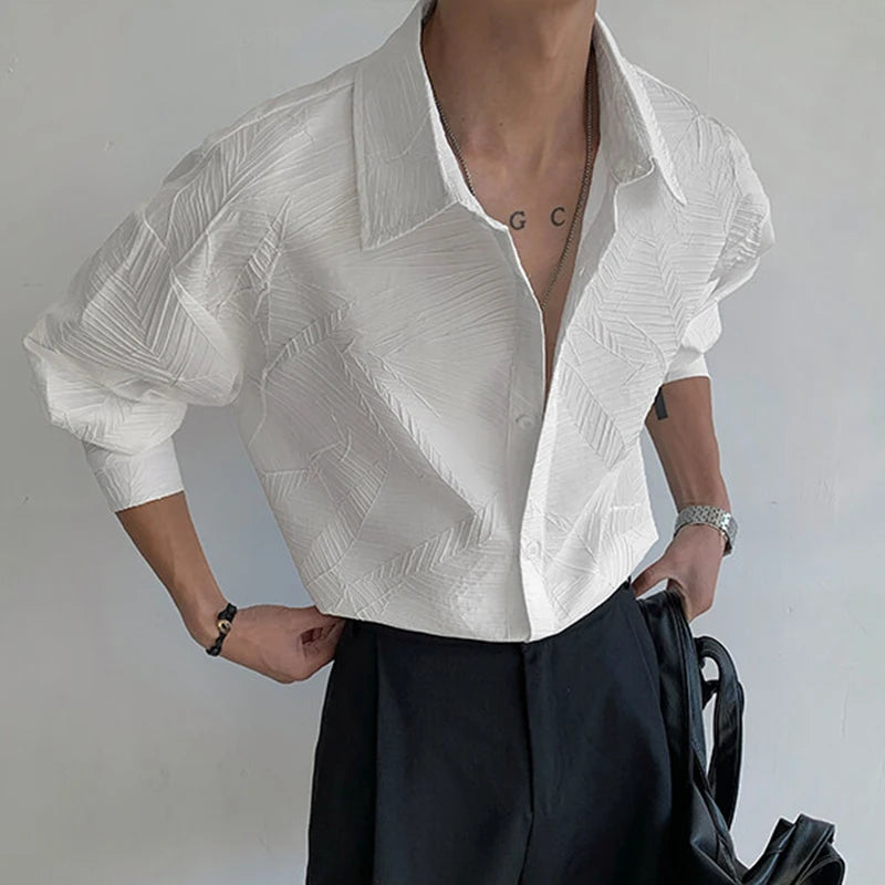 Oversized Leaf Pattern Shirt