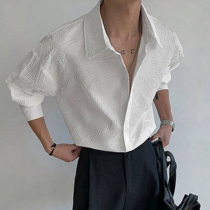 Oversized Leaf Pattern Shirt