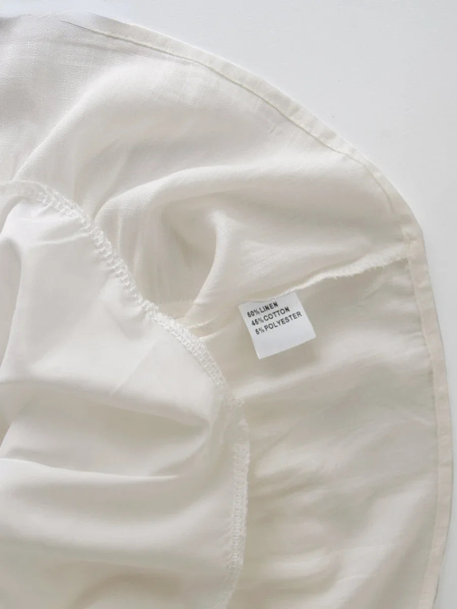 Linen Cotton Mini Dress