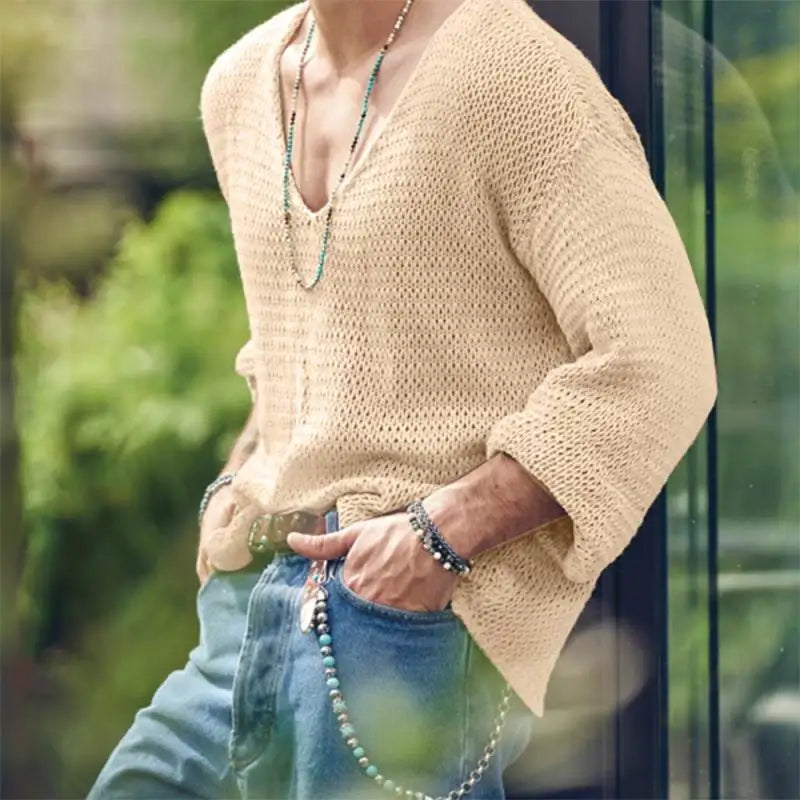 Oversized V-Neck Knit