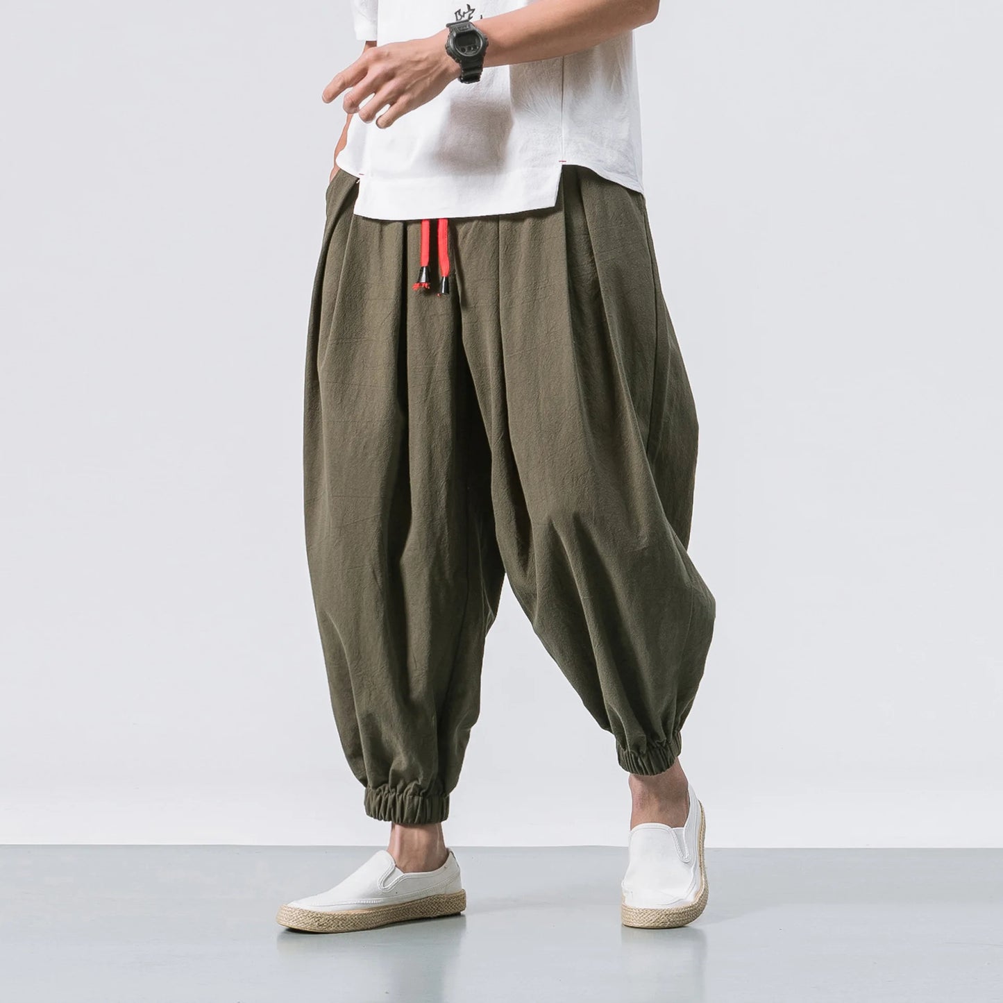 Cotton Harem Pants