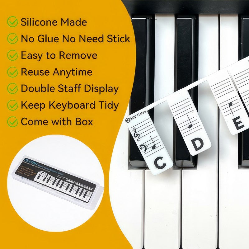 Piano Key Guide Labels