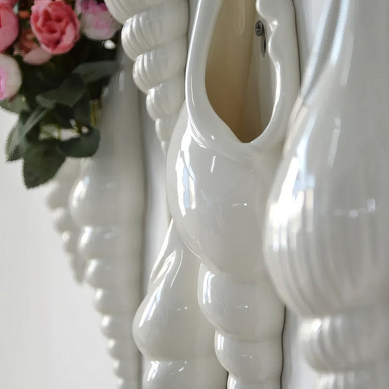 Ceramic Conch Shell Vases