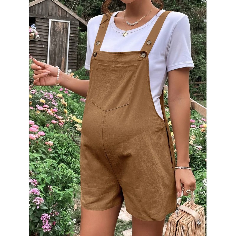 Maternity Linen Romper