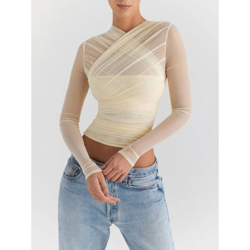 Lila Sheer Mesh Top