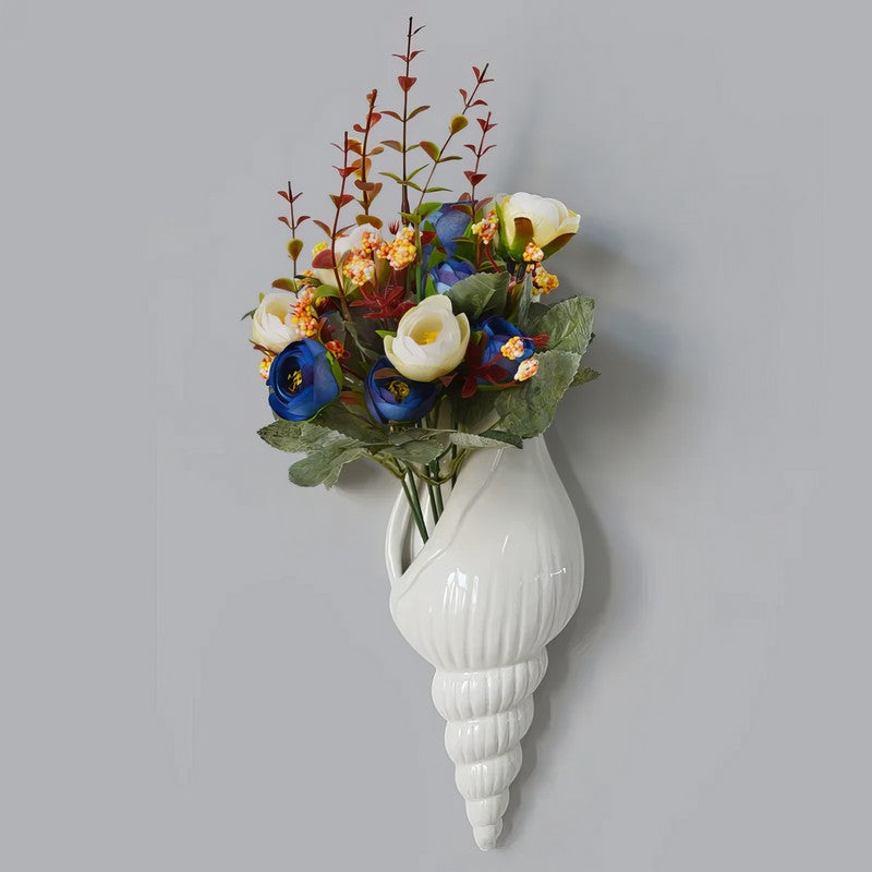 Ceramic Conch Shell Vases