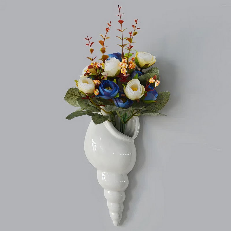 Ceramic Conch Shell Vases