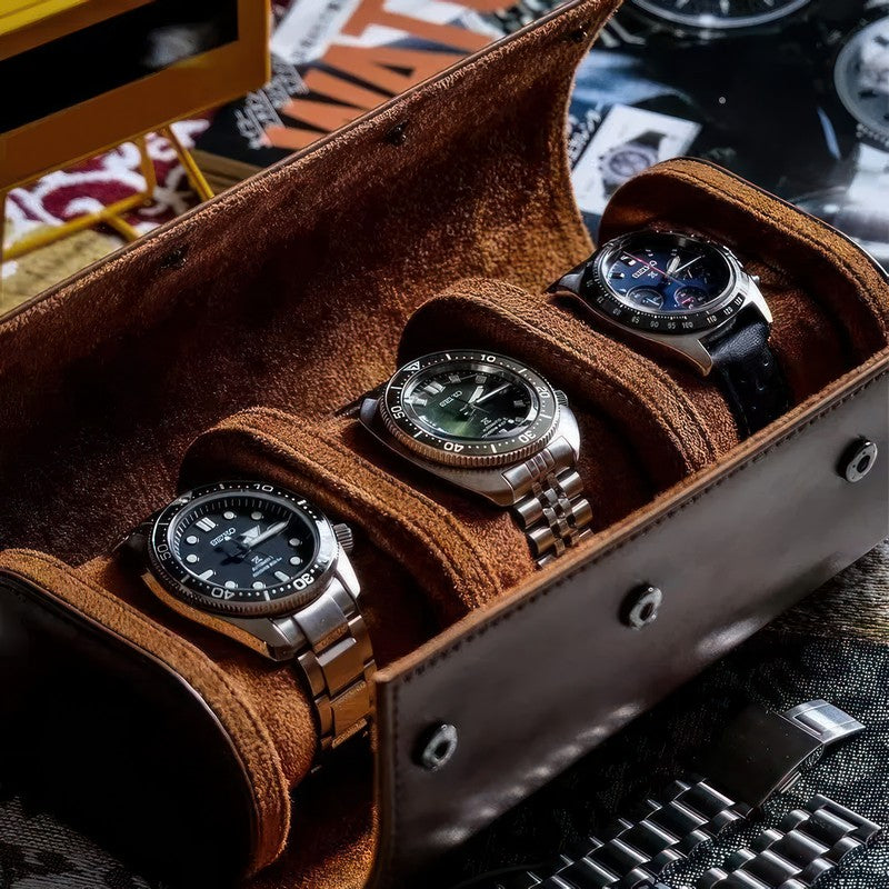 3-Slot Watch Roll Case