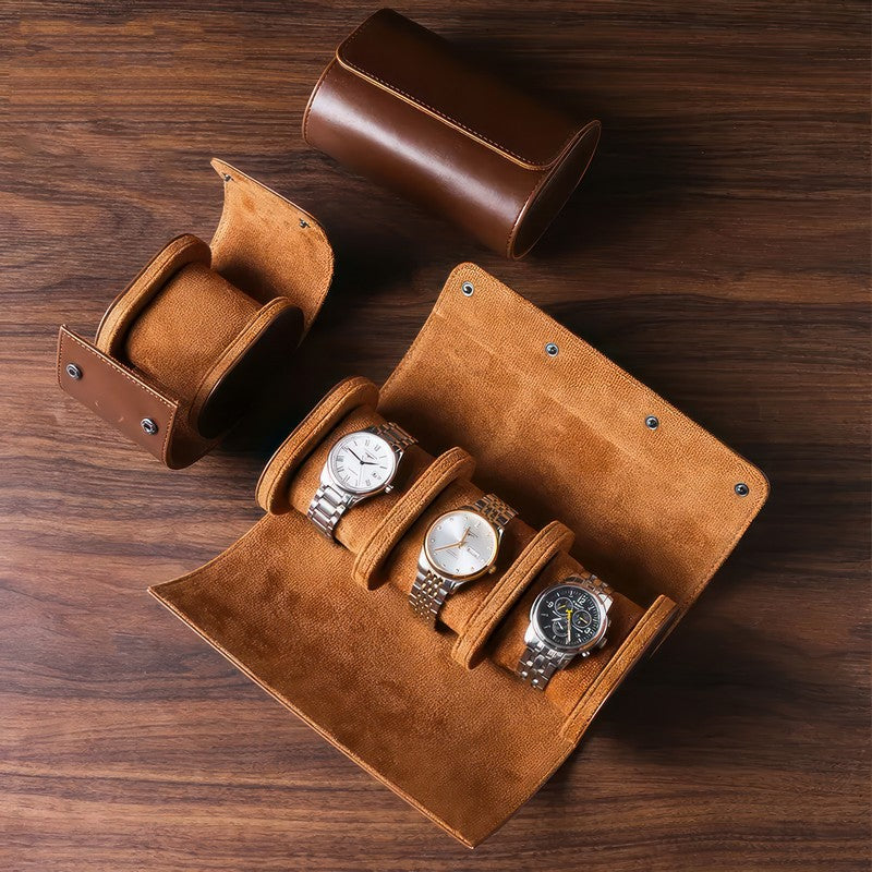 3-Slot Watch Roll Case