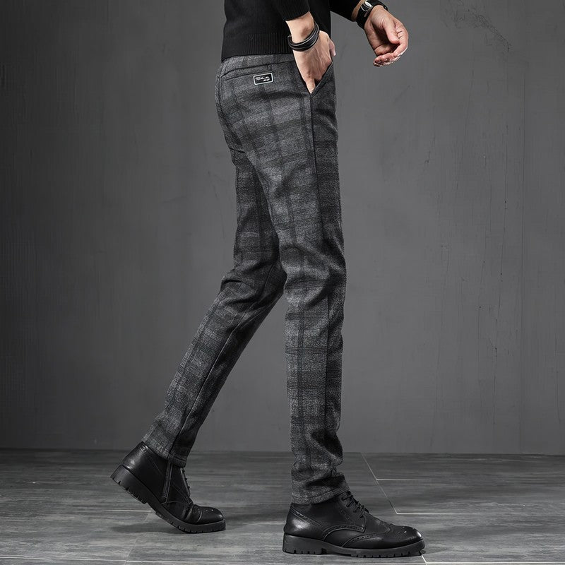 Checked Formal Pants