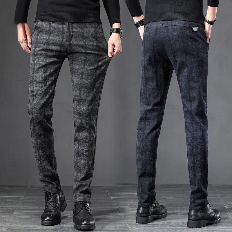 Checked Formal Pants