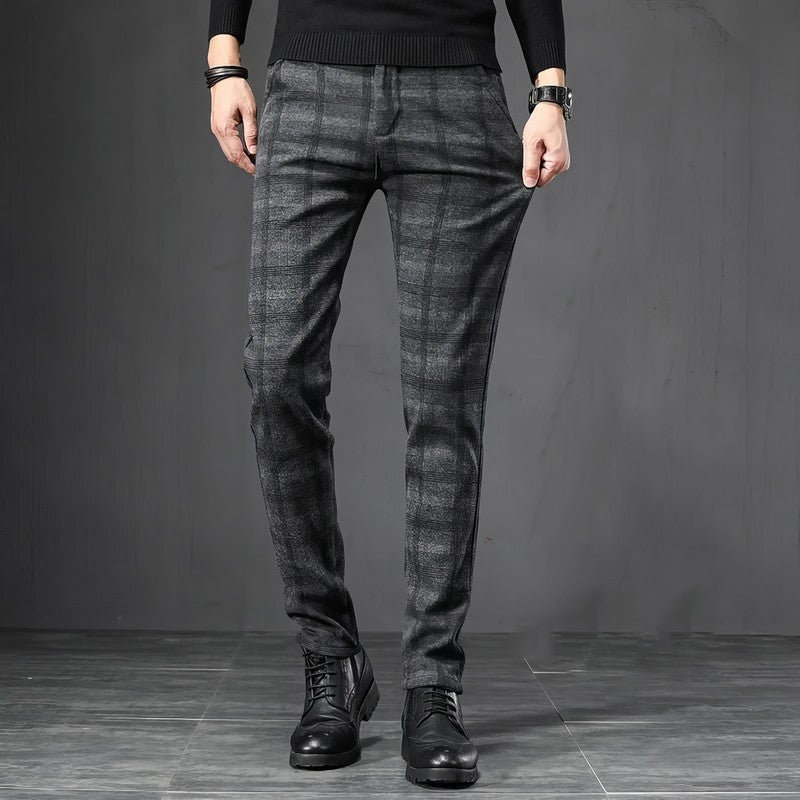 Checked Formal Pants